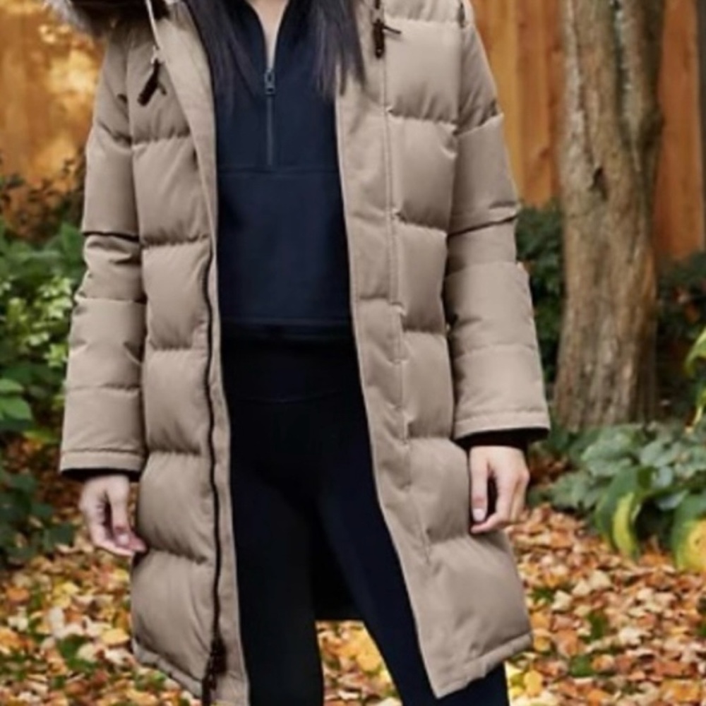 Aritzia TNA The Powder Parka (Modern Taupe)